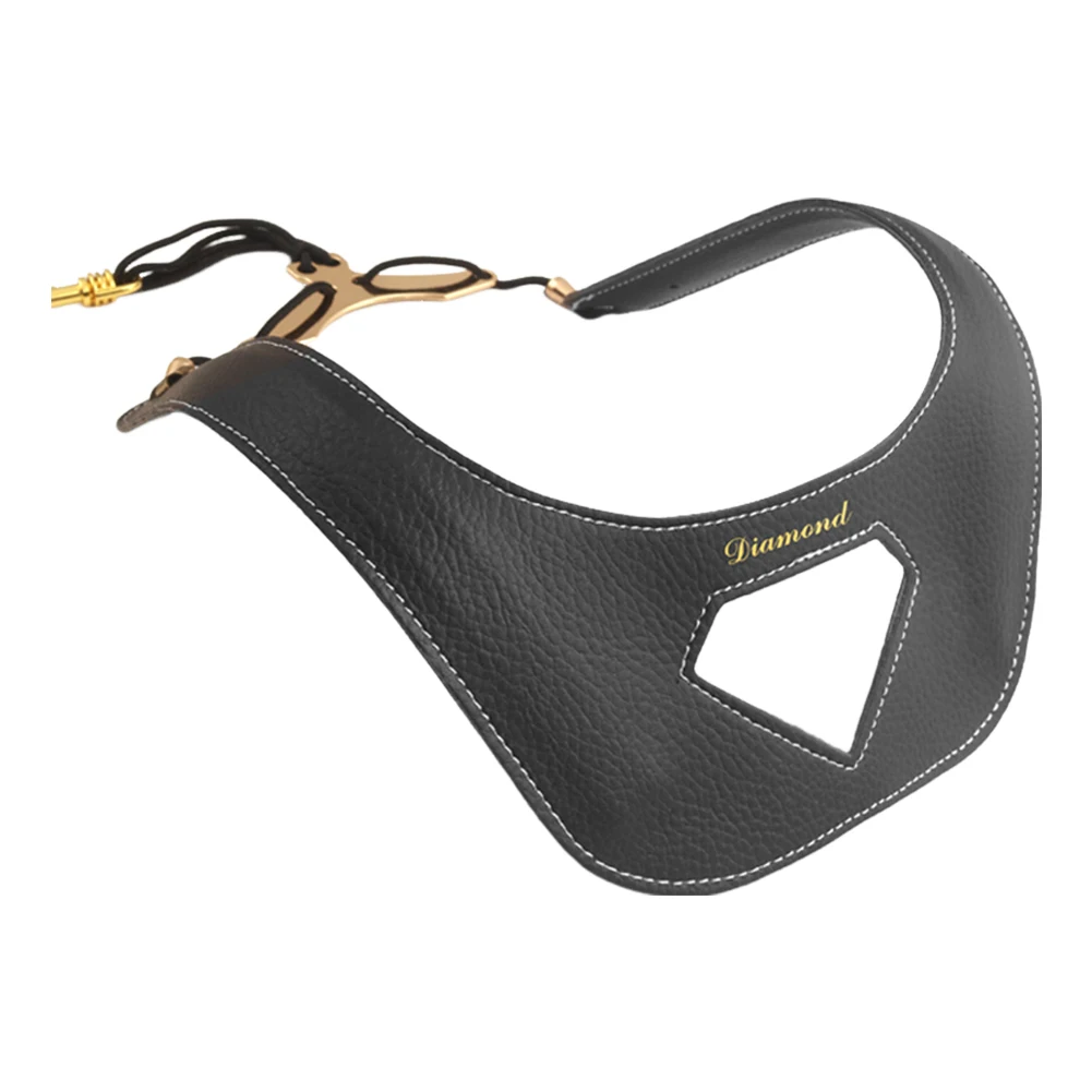 Leather Adjustable Saxophone Lanyard Double Shoulder Harness