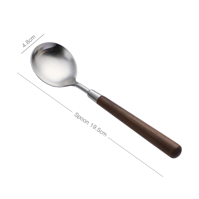 walnut wood spoon A