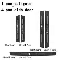Car Door Sill Guard Plate Threshold Protector Entry Board Pedal Cover - Premium Vehicle Accessory - Four Seasons (5pcs Leapmotor)