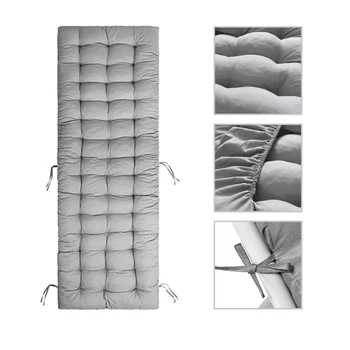 Coussins de Chaise longue en Fiber de Polyester, coussins de Chaise longue de Patio, coussin de Chaise longue d'intérieur et d'extérieur pour voyage et vacances 1