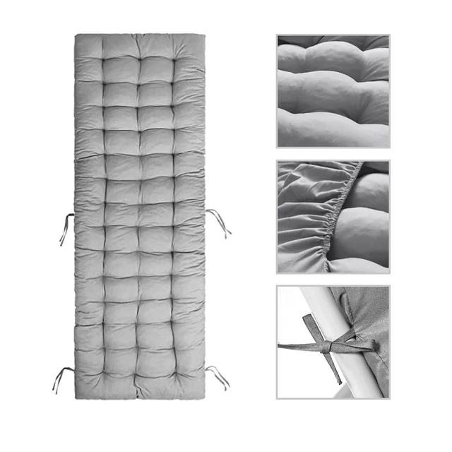 Coussins de Chaise longue en Fiber de Polyester, coussins de Chaise longue de Patio, coussin de Chaise longue d'intérieur et d'extérieur pour voyage et vacances 1