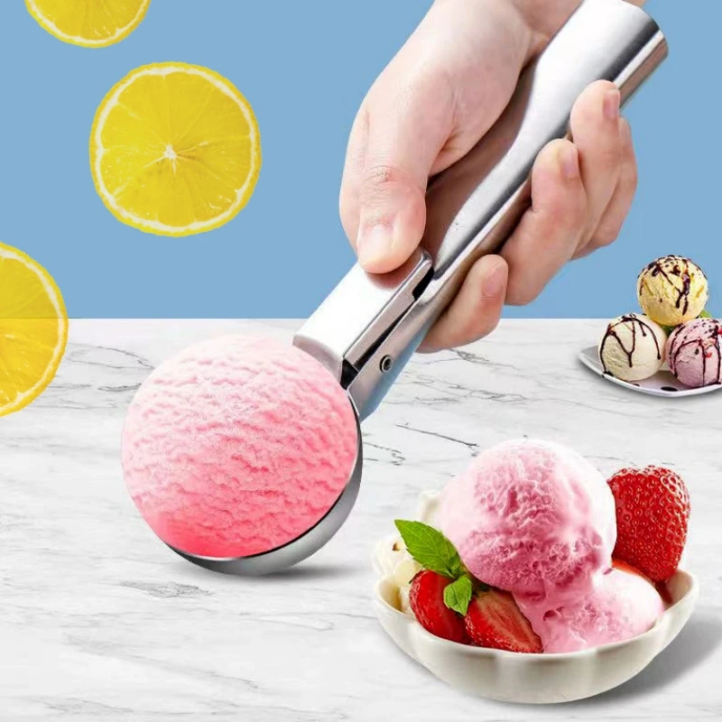 Stainless Steel Ice Cream Spoon Multifunctional Cream Spoon Fruit Round Ball Ball Digger