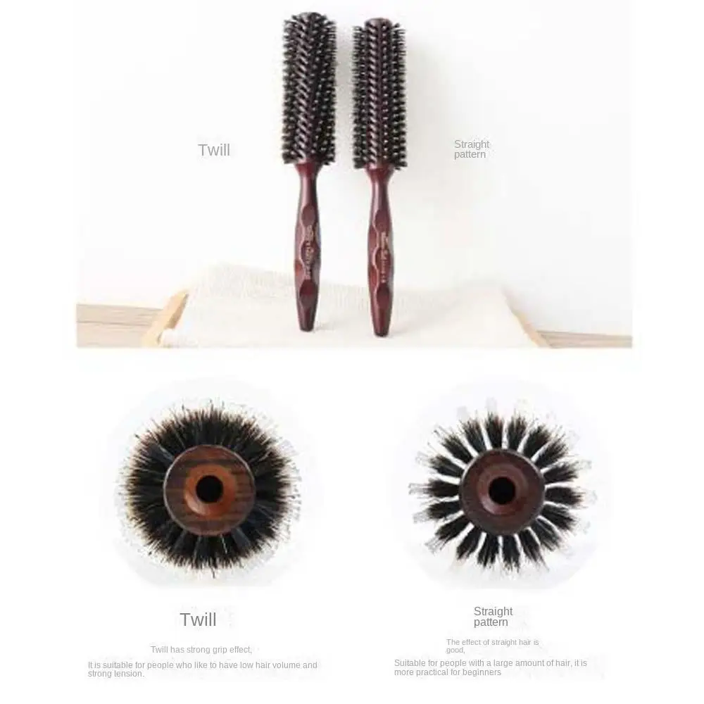 Hair Accessories Porcine Bristle Curly Hair Comb Hair Styling Tool Hairdressing Porcine Bristle Hairbrush Anti Static Wood