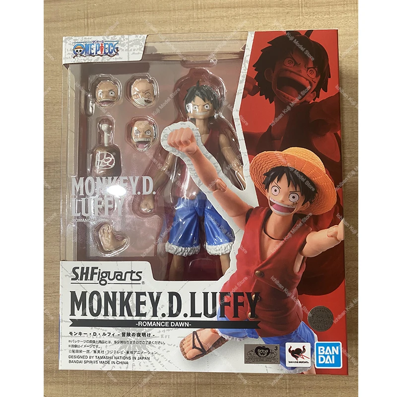 バンダイ-shfモンキーd。、ワンピースアクションフィギュア,s.h.