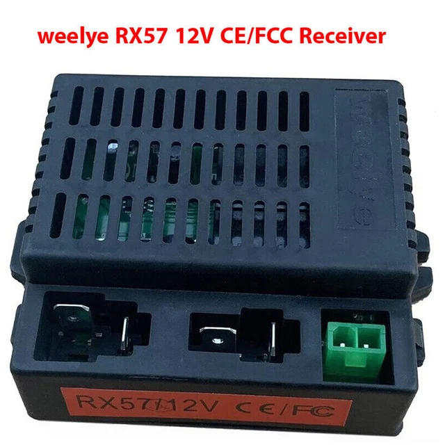 Weelye RX57 6V/12V Receiver & Remote Set - 2.4G Replacement For Kids Electric Ride-On Cars