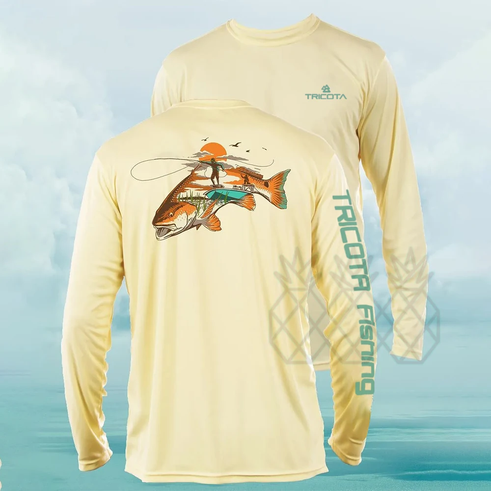 T-shirt in 100% cotton Fly Fishing XXL  مؤسسة الاتحاد لبيع المعدات  والأدوات البحرية