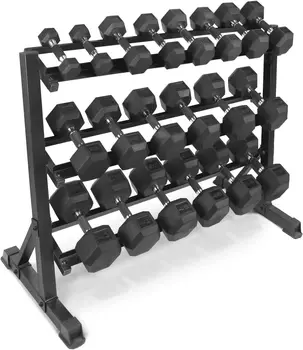 Rubber Hex Dumbbells 1