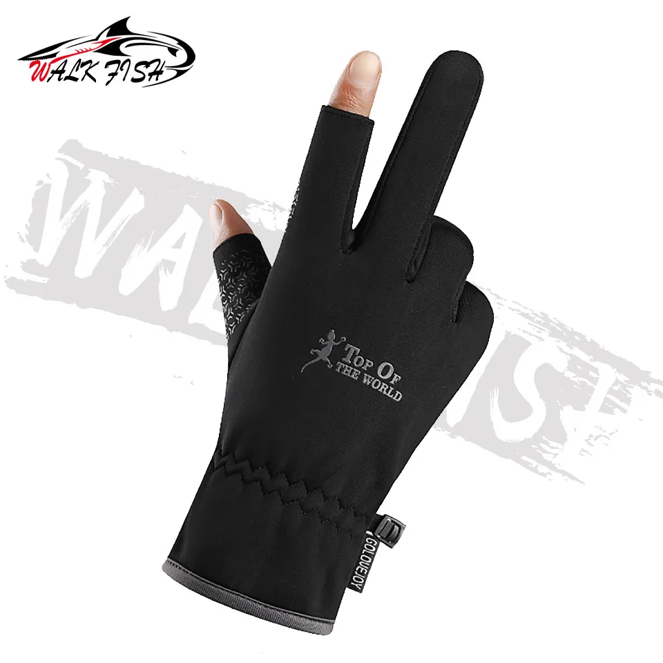 1 Pair Winter Fishing Gloves Women Men Universal Keep Warm Fishing Protection Anti-slip Outdoor Angling fishing gloves