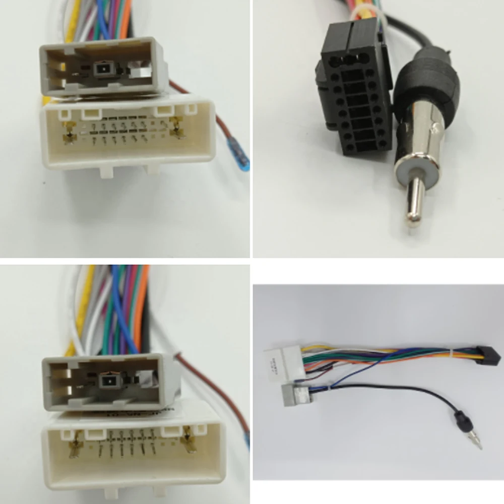 WQLSK 16Pin Car Head Unit Wire Harness Adapter Car Stereo Radio Power