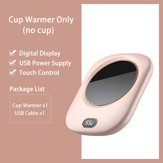 Coffee Cup Warmer 3 Temperature Settings Beverage Mug Warmer for Cocoa Tea Water Milk for Home Office Desk Use Heating Plate