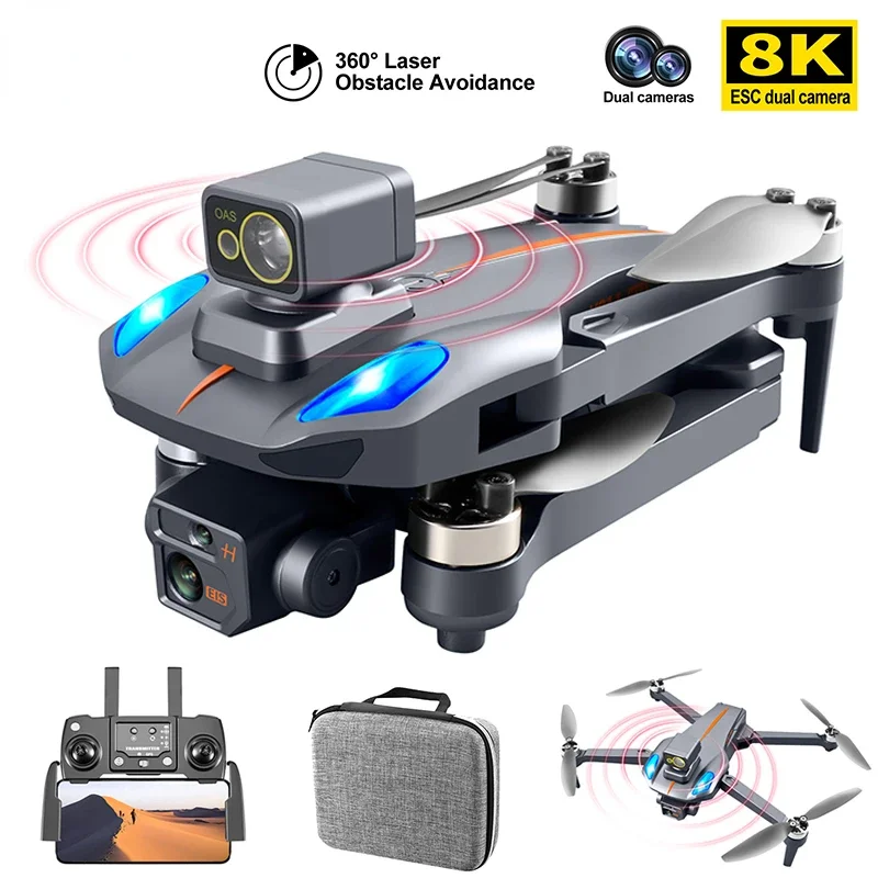 

XKJ K911 MAX GPS Drone 4K Professional Obstacle Avoidance 8K DualHD Camera Brushless Motor Foldable Quadcopter RC Distance 1200M