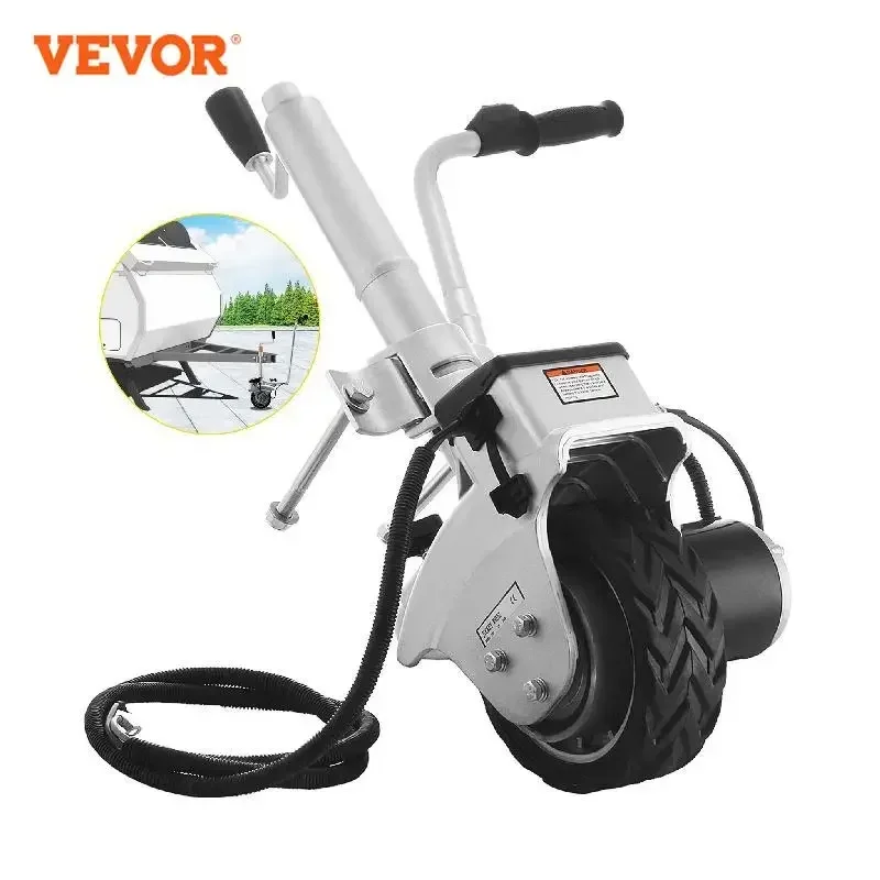 

VEVOR Motorised Trailer Jockey Wheel 350W 12V 2270KG Vehicle Load Caravan Boat Wheel Dolly Utility Trailer Car SUV Power Mover