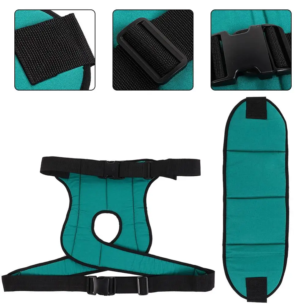 AdjustableWheelchairSafetyGuardsHarnessElderlyPatientsWheelchair