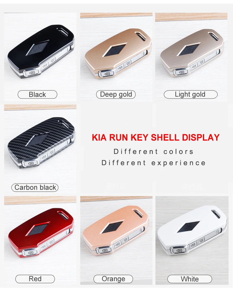 Custodia per chiave auto in fibra di carbonio per KIA Sportage R Stinger GT Sorento Ceed CD Cerato Forte 2022 custodia protettiva a distanza Fob - S4784fb87c57c431d9af8bd433e8c2db48