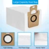 8Pcs Dust Bags for Dreame L10S Ultra/L10 Ultra,for Xiaomi X10+ Robot Vacuum Cleaner,2.5L Large Capacity Replacement Bags 2