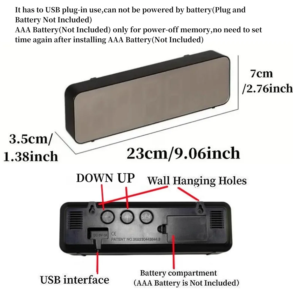 Large LED Digital Wall Clock 2