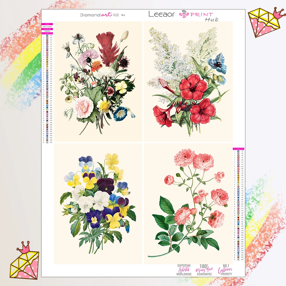 

Алмазная живопись в винтажном стиле из крафт-бумаги, новинка 2023, рисунок с изображением цветов и растений, алмазная картина 5D «сделай сам» с полными стразами, украшение для дома, гостиной