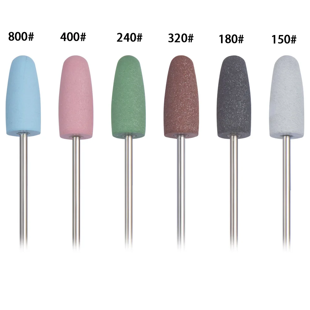 Rubber Silicone Milling Cutter for Manicure Stones Nail Drill Bit Machine Manicure Accessories Nail Buffer Polisher Grinder Tool nail drill bit