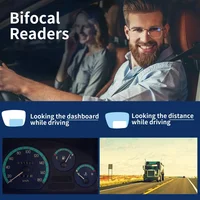 Lunettes de lecture bifocales pour hommes et femmes, surdimensionnées, presbytes, look de loin et de près, Anti-éblouissement, pour hypermétropie 4