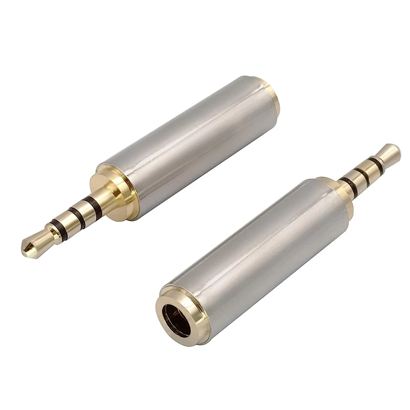 

2.5mm TRRS Headphone Adapter 4-Pole 2.5mm Male to 3.5mm 1/8 Female Jack Stereo Audio Converter for MP3 Headset Audio Microphone