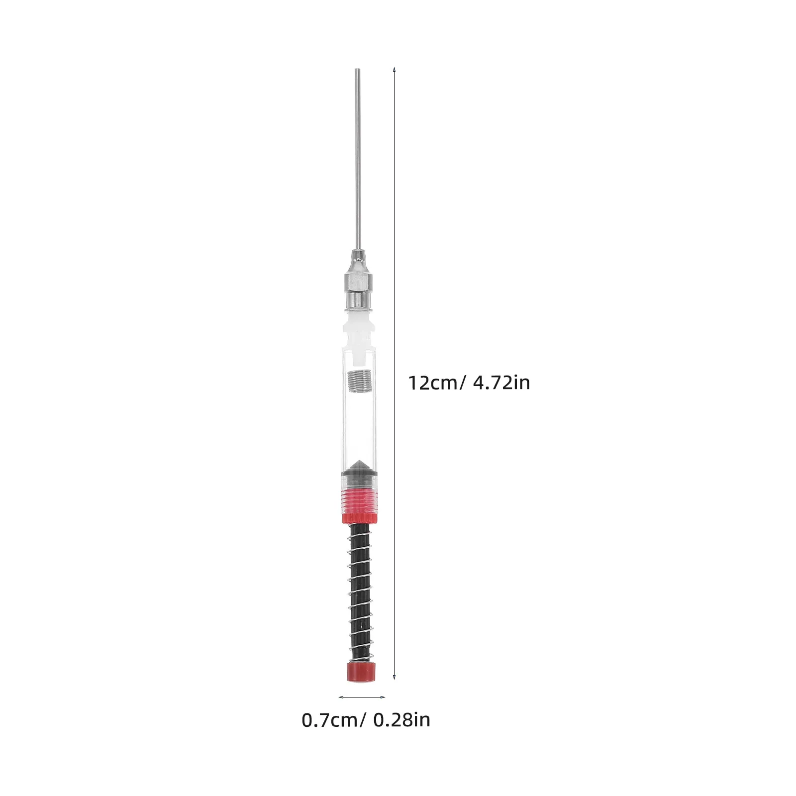 6pcs 만년필 변환기 3.4mm 2.6mm 레드 실버 블랙 잉크 필 어시스턴트 문구 용품 경량 컴팩트