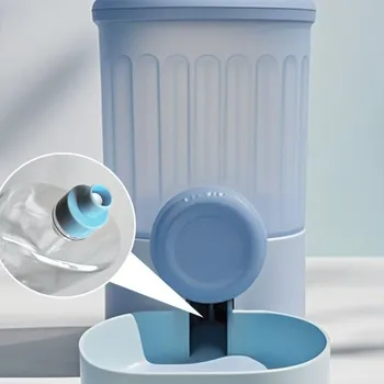 Large Capacity Automatic Pet Feeder Detachable Cage Mounted Pet Water Bottle Siphon Principle Thicken Dog Water Dispenser