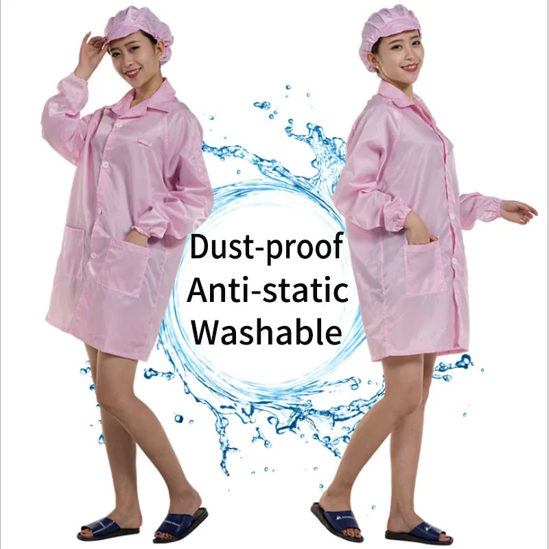 AntiStaticESDSafePremiumLabJacketCleanDustCoatWorkclothes