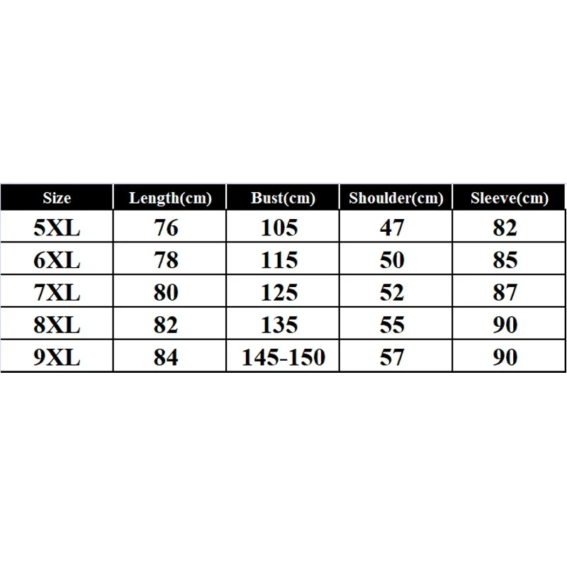 Autumn Spring Large Size Coats 9XL 8XL 7XL Bust 150cm Loose Jackets Men 2