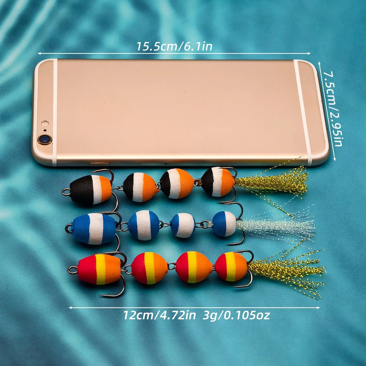 Kit 4 méthodes flottantes carpe avec hameçons, feeder et leurres EVA pour silure