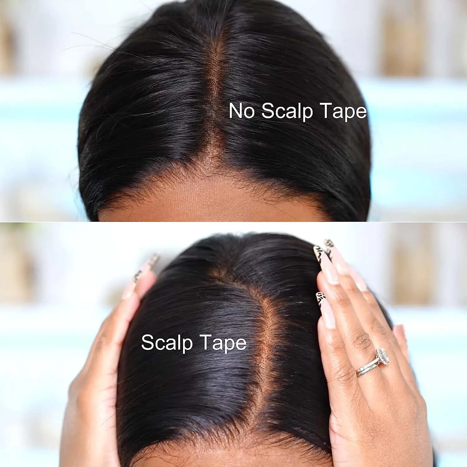 2Pcs/Lot Lace Wig Front Glue Tape Ultra-Thin Silicone Breathable Lace Wig Grids and Knots Eraser Silicone Melting Tape Non-Slip