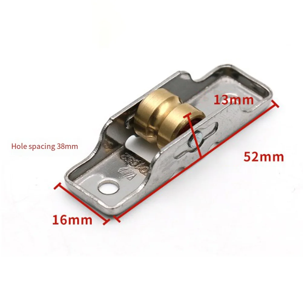4pcs Window Pulley Sliding Door Rollers Heavy Silent Bearing Pulley Window Rollers Furniture Hardware Wardrobe Track Wheel
