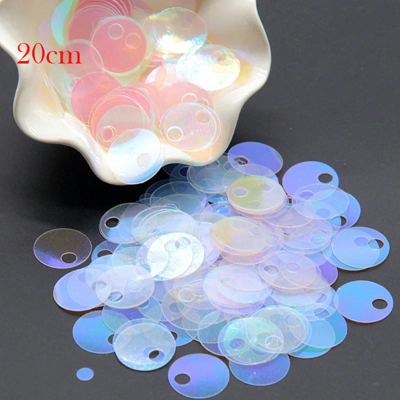 Paillettes 10mm 20mm 30mm Paillettes rotonde piatte per l'artigianato