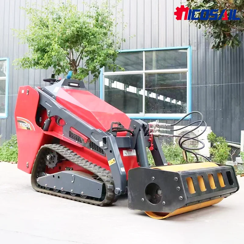 Kostenloser Versand 25 PS Kubota EPA Diesellader Mini-Kompaktlader mit hohem hydraulischem Durchfluss und Waldmulcher