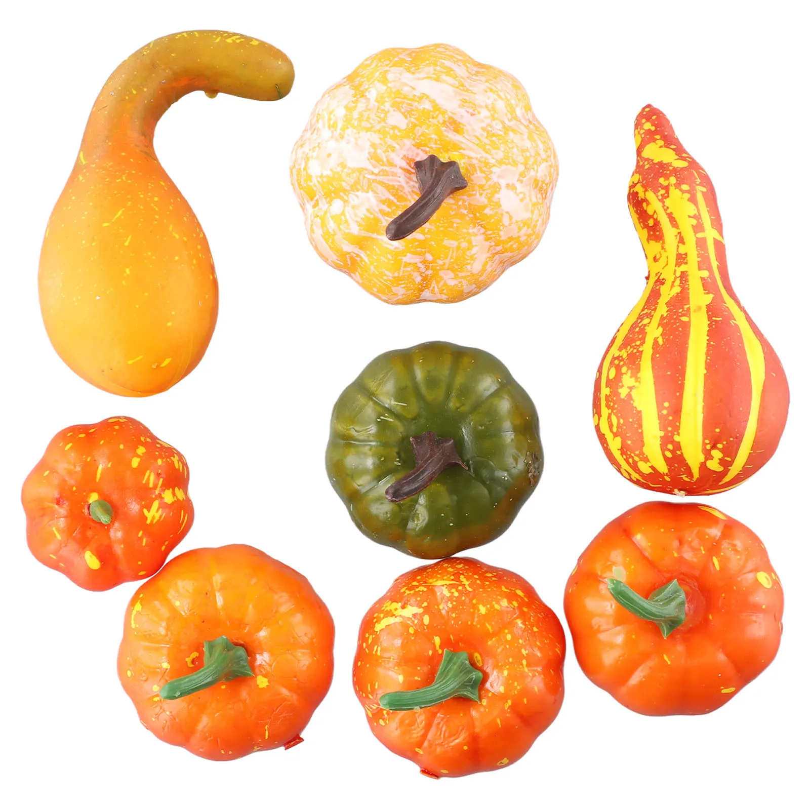 Artificial Fruits and Vegetables Artificial Acorns 50Pcs Pumpkin Wreath Simulate Plastic Fake Fruits Acorns Pine Cones Home Party DIY Decorations