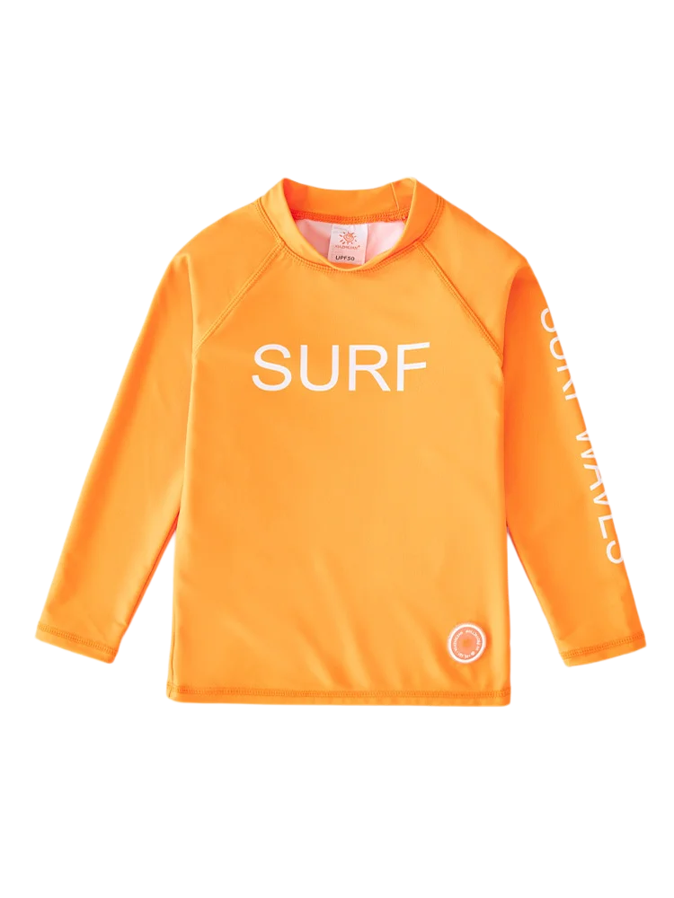 Swimming T Shirt Boy Girl Children's Swimwear UPF50 UV Protection Beach Bathing Suit Long Sleeve Swimsuit Top Kids Rashguard girls swimsuit