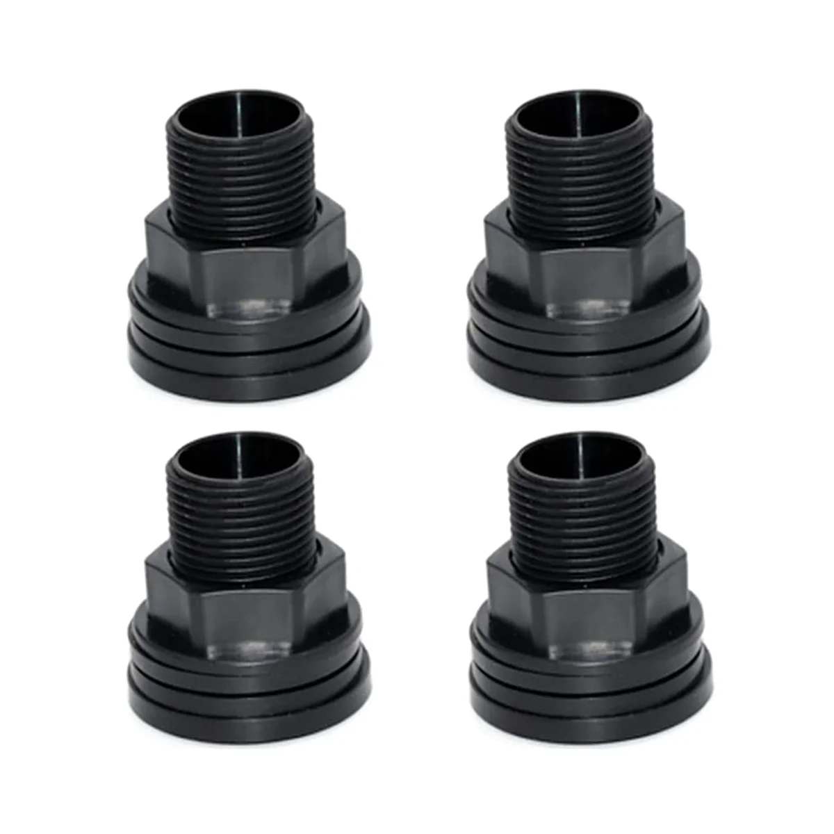 

PVC Bulkhead Fitting Double Threaded Bulkhead Water Tank Connector for Rain Barrels Aquariums Water Tanks Tubs Pools