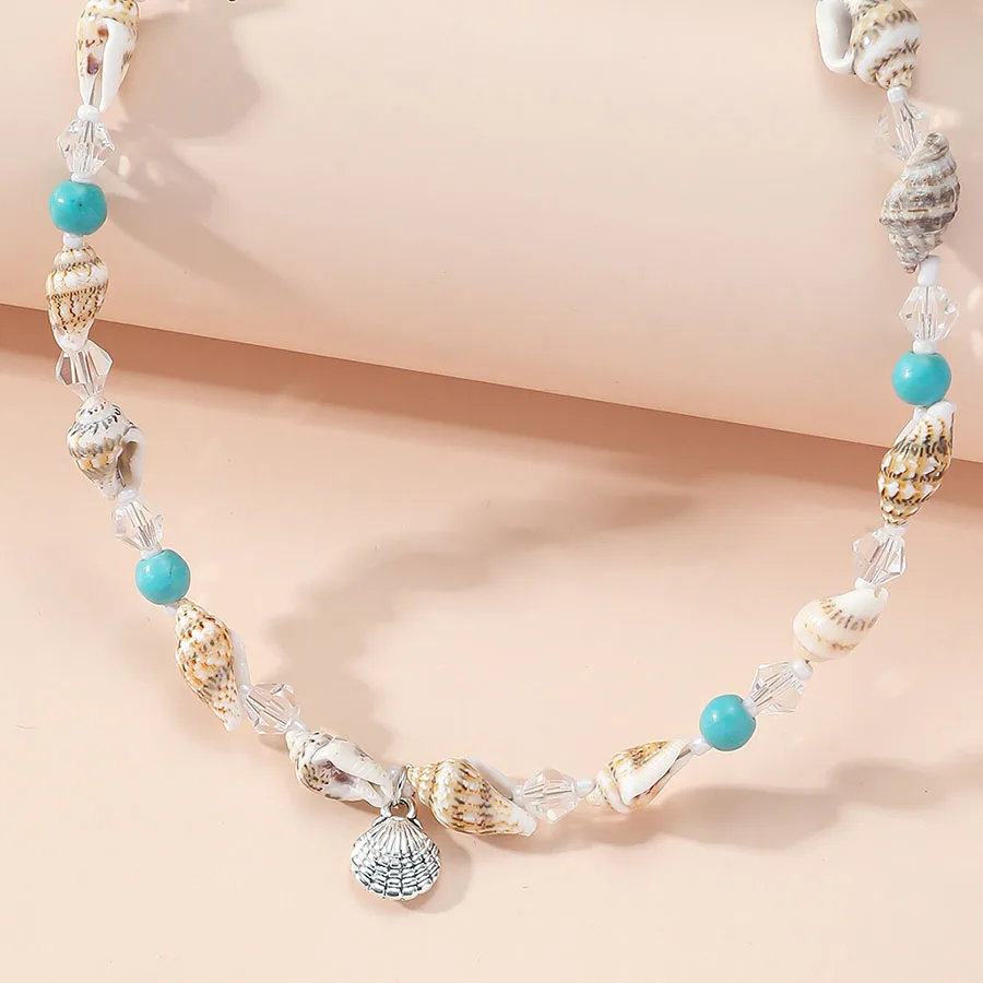 Cute Conch Seashell Choker Necklace Summer Beach Jewelry