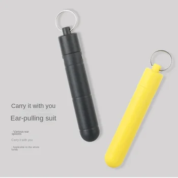 귀 클리너 ABS 귀 관리 스푼 도구, 귀지 피커 청소 귀지 제거 도구, 귀지 제거 도구, 부드러운 나선형, 7 개