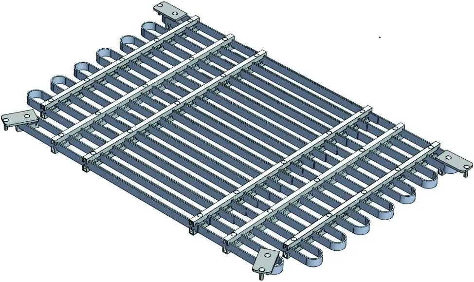 Well Grate-Model L8-Fits Metal Window Wells with Large Radius Front Corners (30"-33" D) x (45"-60" W)