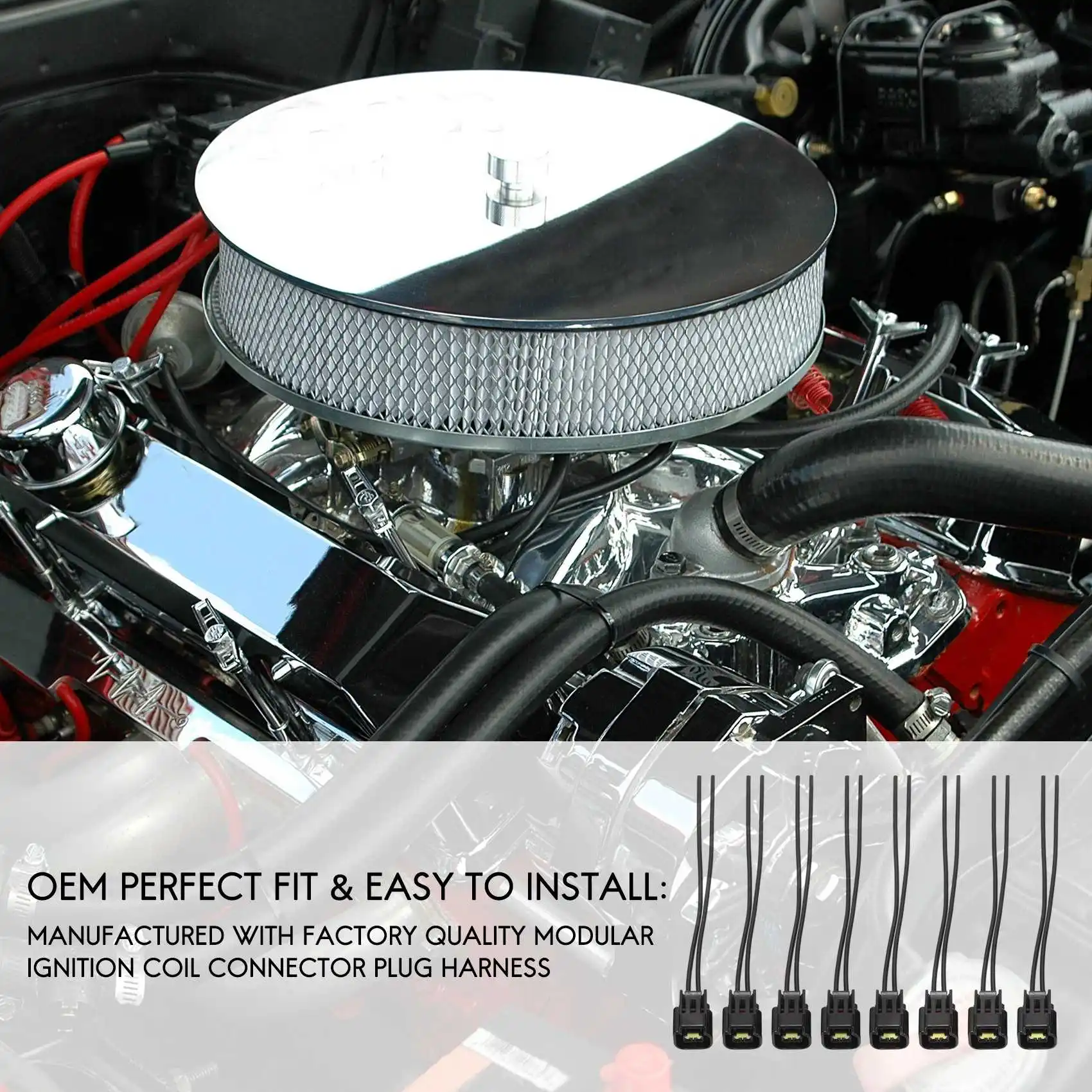 

8 шт., коннектор катушки зажигания для Ford 4.6L 5.4L 6.8L Mustang Cobra SVT F150 F250 E150 Lincoln Mazda Suzuki