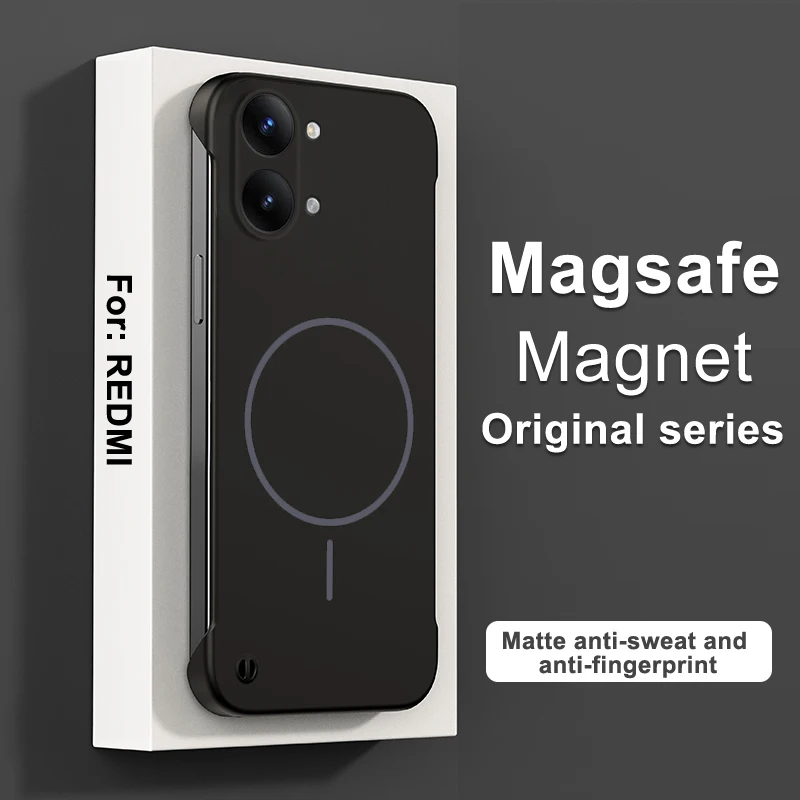 Magsafe Magnetic Wireless Charging Slim Hard Phone Case - Frameless Back Cover
