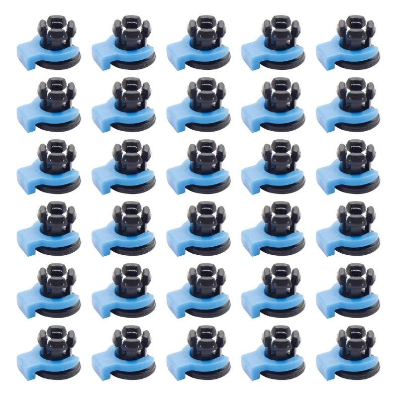 Set Di 10 Morsetti E Clip Per Tubo Bowden - Compatibili Con Hotend Creality E Stampanti 3D (Nero/Blu)