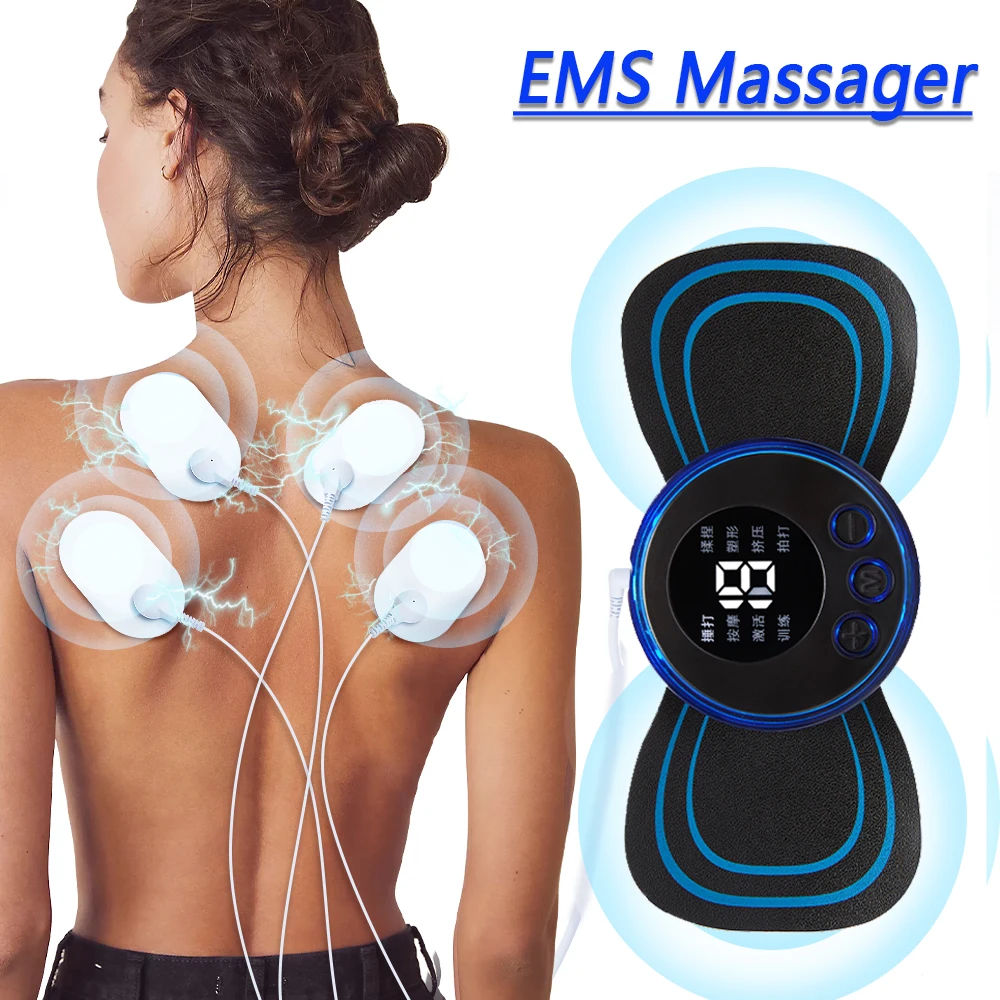 Tens Unit EMS Neck Massager Pads Full Body Massager Cervical Patch  Stimulator US