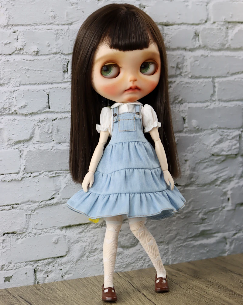 Blythe Doll Clothes Trench Coat For Blyth Azone Shoes OB23 OB24 Dolls Windbreaker