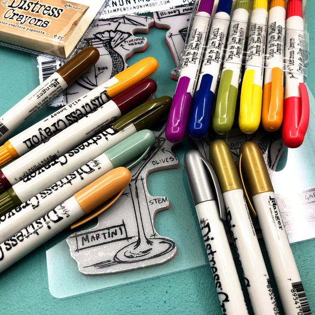 Tim Holtz - Ranger - Distress Crayons - new sets to complete the full  colour range.