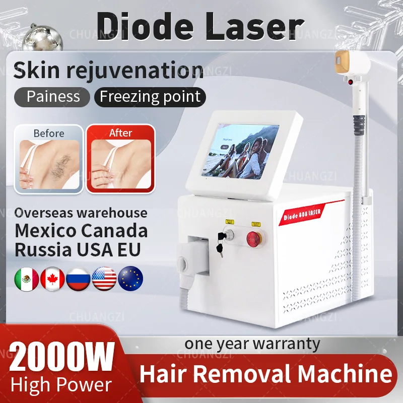 

Laser Alexandrite Permanent Painless Hair Removal Machine, CE, ROHS, 808 Diode Laser, 3 Wavelength, 755nm, 808nm, 1064nm