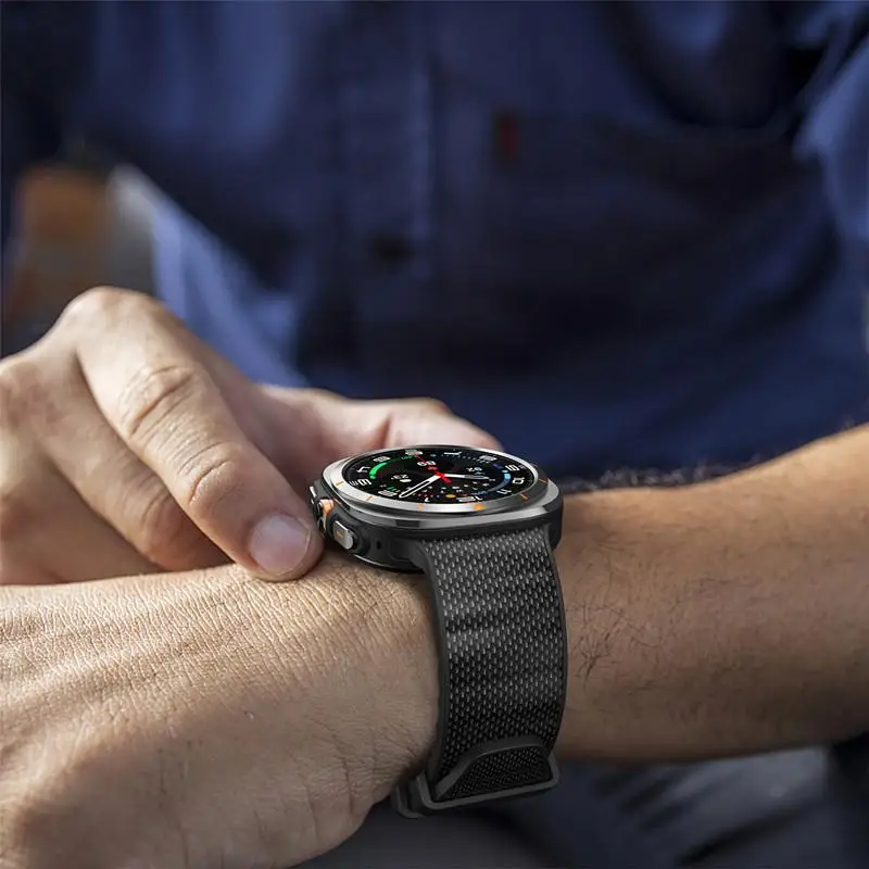PeakForm Silicone Nylon Sport Strap for 47mm Watch