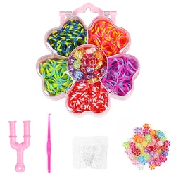 DIY Rubber Loom Band Bracelet Kit for Creative Jewelry Making (Eight)