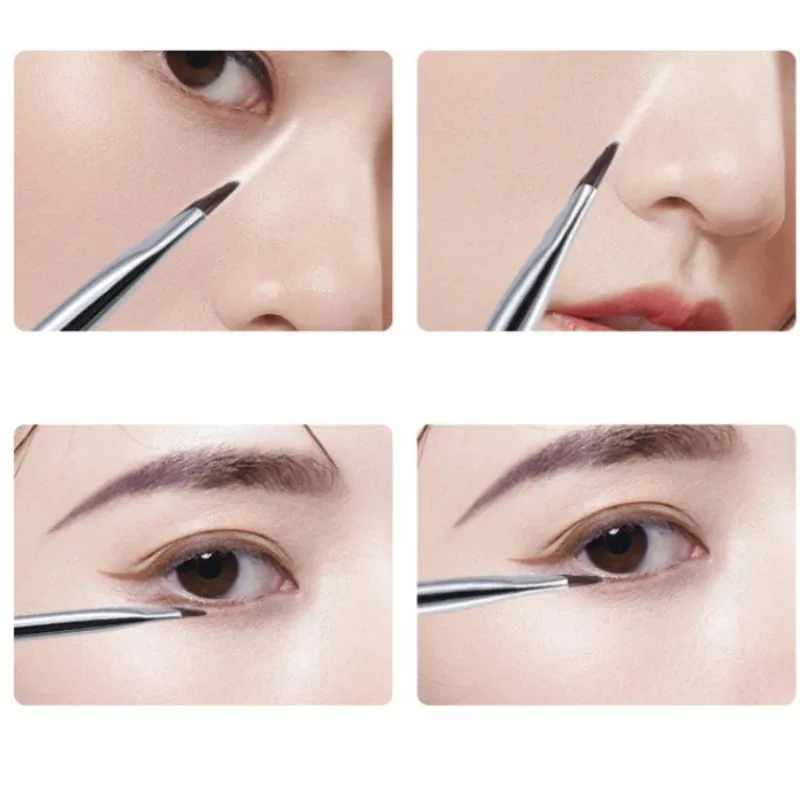 2/5Pc Upgrade Blade Eyeliner Brush Ultra Thin Fine Angle Flat Eyebrow Brush Under The Eyes Place Precise Detail Brush 5