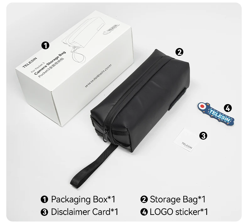 Universal Portable Storage Bag For DJI OSMO Action Pocket 3 Waterproof Anti-fall